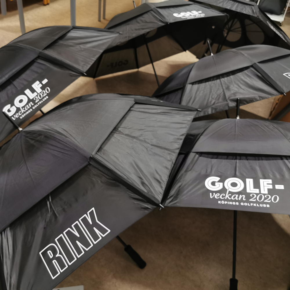 Golfparaplyer med tryck