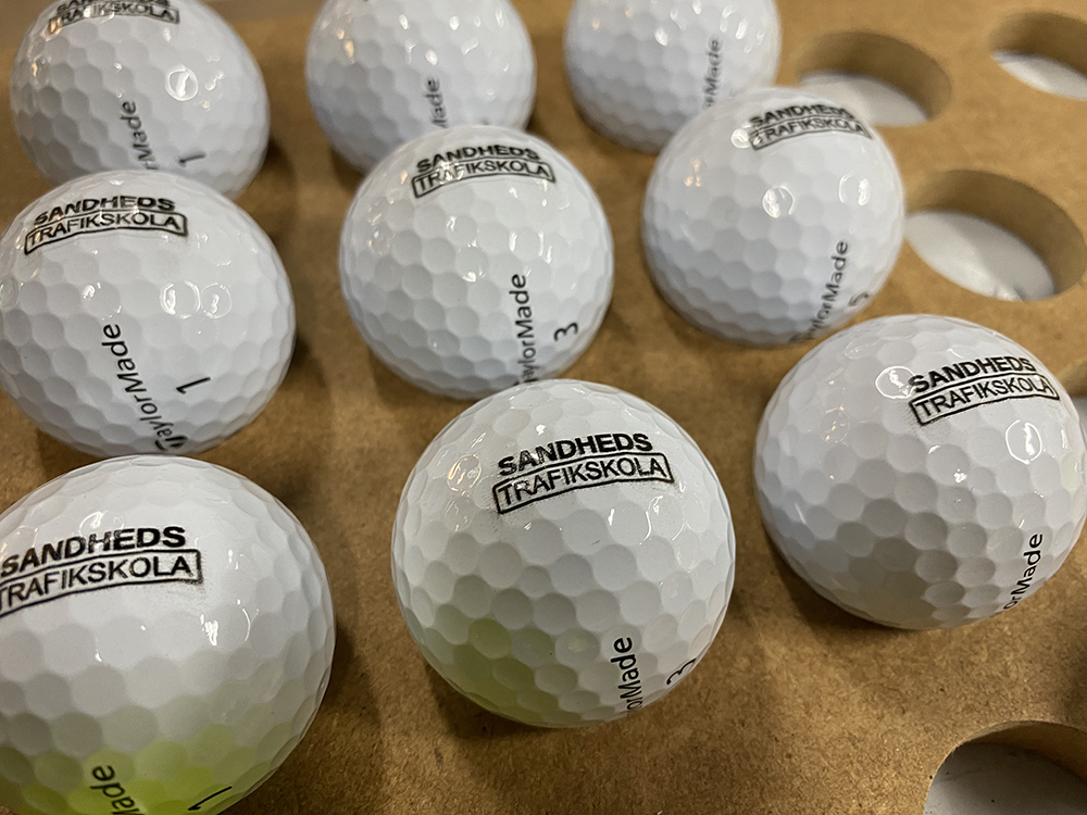Golfbollar med print
