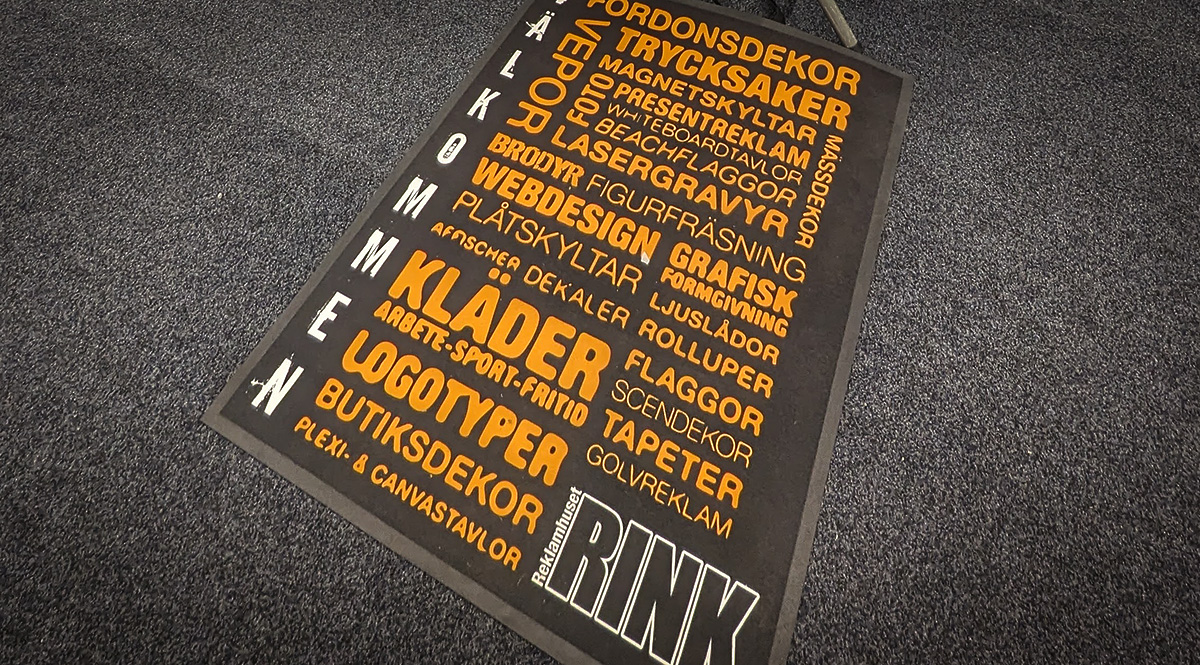 Mattor med tryck - Reklamhuset RINK