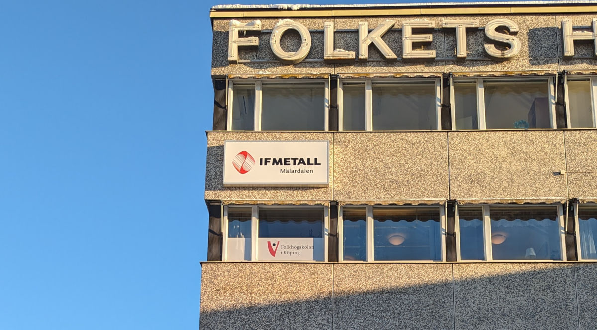 Window Vision monterad på Folkhögskolan i Köping - Reklamhuset RINK