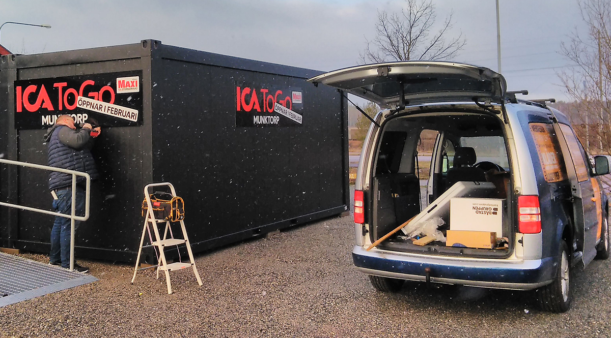 Skyltning Ica To Go